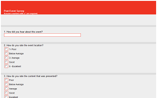 Event Satisfaction Survey Template from www.surveyexpression.com